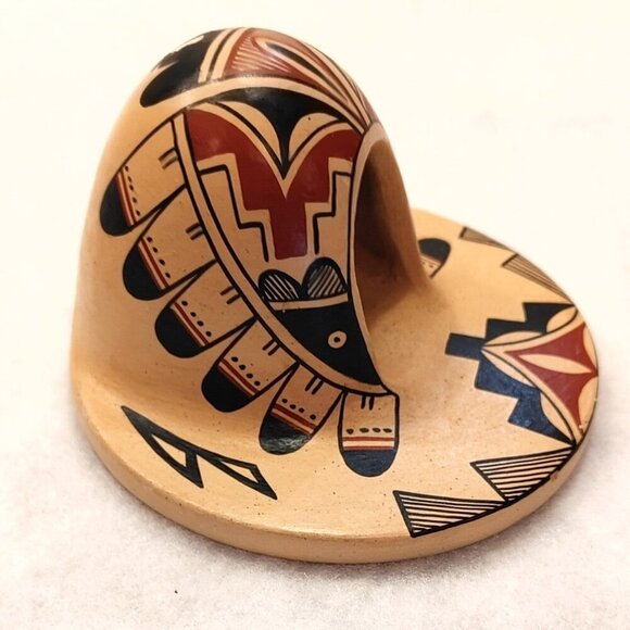 Vintage Native American Pottery Horno (oven) Hand Painted - Picture 3 of 8